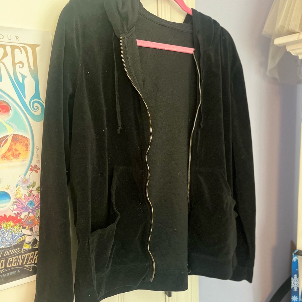 Women's Black Hoodie Jacket